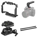 SmallRig Camera Cage Kit with Top Handle, Mounting Plate Set & 15mm Rods for Select Panasonic Lumix Cameras