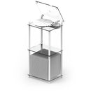Transparent Turntable Stand (White)