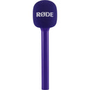 RODE Interview GO Handheld Mic Adapter for Wireless Clip-On Transmitter (Purple)