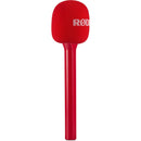 RODE Interview GO Handheld Mic Adapter for Wireless Clip-On Transmitter (Red)