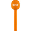 RODE Interview GO Handheld Mic Adapter for Wireless Clip-On Transmitter (Orange)