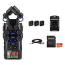 Zoom H6studio 6-Track Handy Recorder with 32-Bit Float Recording and Wireless Kit
