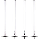 JMAZ Electro T5 RGBW+WW Outdoor Battery Powered LED Tube Light (4', 4-Light Kit)