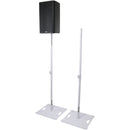 ProX Polaris Portable Speaker/Lighting Stand (White, Pair)