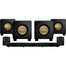 Nakamichi DRAGON Dolby Atmos Home Surround Sound System with Quad 12" Subwoofers