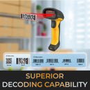 Adesso NuScan 2500 Spill-Resistant & Antimicrobial 2D Barcode Scanner with Charging Cradle