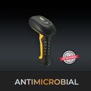 Adesso NuScan 2500 Spill-Resistant & Antimicrobial 2D Barcode Scanner with Charging Cradle