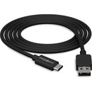 ChargeWorx USB-C to USB-A Sync and Charge Cable (6', Black)