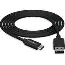 ChargeWorx USB-C to USB-A Sync and Charge Cable (10', Black)