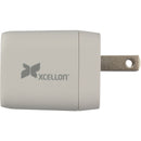 Xcellon 12W USB-A Wall Charger with Folding Prongs (White)