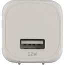 Xcellon 12W USB-A Wall Charger with Folding Prongs (White)