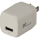 Xcellon 12W USB-A Wall Charger with Folding Prongs (White)
