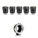 NiSi AUREUS PRIME T1.4 5-Lens Kit with PL-to-Z-Mount Adapter (ARRI PL)