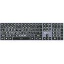 Logickeyboard TITAN Large-Print White-On-Black Wireless Keyboard (Windows, US English)