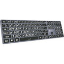 Logickeyboard TITAN Large-Print White-On-Black Wireless Keyboard (Windows, US English)