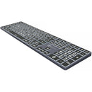 Logickeyboard TITAN Large-Print White-On-Black Wireless Keyboard (Windows, US English)