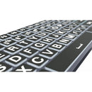 Logickeyboard TITAN Large-Print White-On-Black Wireless Keyboard (Windows, US English)
