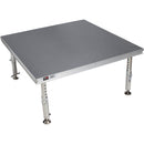 ProX StageQ Portable Stage Deck with Telescoping Legs (4 x 4')