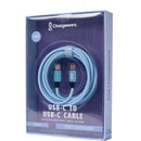 ChargeWorx Nylo-Tuff USB-C 60W Charging Cable (Chambray Blue, 10')