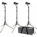 ikan Stryder Bi-Color LED Fresnel Light (3-Light Kit)