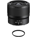 Nikon NIKKOR Z 50mm f/2.8 MC Lens with UV Filter Kit
