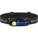 Olight Perun 3 Mini Premium Rechargeable Flashlight Kit with Headband and Charging Case (Midnight Blue)