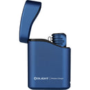 Olight Perun 3 Mini Premium Rechargeable Flashlight Kit with Headband and Charging Case (Midnight Blue)