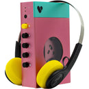 WE ARE REWIND WE-001 Edith Portable Bluetooth Cassette Player (Pink and Green)