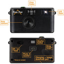 Camp Snap CS-V105 Screen-Free Digital Camera (Stealth Black)