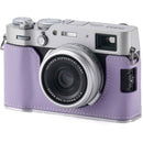 Tilta Leather Half Case for FUJIFILM X100VI Camera (Lavender)