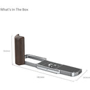 SmallRig L-Shaped Mount Plate with Wooden Handle for OM System OM-3