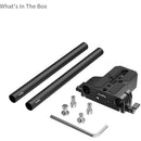 SmallRig Bottom Mount Plate with Dual 15mm Rod Clamp