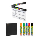 Elvid 7-Section Acrylic Production Slate with Soft Case & Dry-Erase Marker Kit