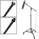 Auray MS-SB1W Studio Boom Microphone Stand with Wheeled Base