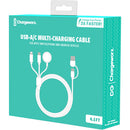 ChargeWorx 6-in-1 USB Charging Cable with Apple Watch Charger (4.5')