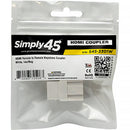 Simply45 HDMI Female to Female Keystone Coupler (White)