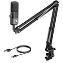 NearStream AM20X Supercardioid XLR/USB Condenser Microphone with Boom Arm