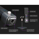 NearStream AM25X Noise-Canceling XLR/USB Condenser Microphone with Desktop Stand