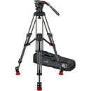 Sachtler FSB 16T Mk II System with CF-100ENG 2CF Carbon Fiber Tripod Legs and Mid-Level Spreader