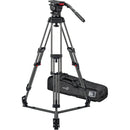 Sachtler FSB 18T Mk II System with CF-100ENG 2CF Carbon Fiber Tripod Legs and Ground Spreader