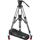 Sachtler FSB 16T Mk II System with CF-100ENG 2CF Carbon Fiber Tripod Legs and Mid-Level Spreader