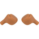 Halter Technical Pair of Microsone Bluetooth IFB Earbuds with Charging Case (Dark Skin Tone)