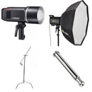 Godox AD600BM II Witstro Manual All-In-One Outdoor Flash with Softbox and C-Stand Kit