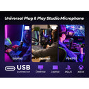 NearStream AM30U Noise-Canceling Cardioid USB Condenser Microphone with Boom Arm