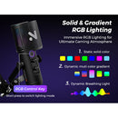 NearStream AM30U Noise-Canceling Cardioid USB Condenser Microphone with Boom Arm