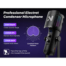 NearStream AM30U Noise-Canceling Cardioid USB Condenser Microphone with Boom Arm