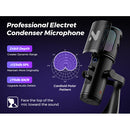 NearStream AM35U Cardioid USB Condenser Microphone with Desktop Stand