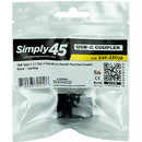 Simply45 USB-C Keystone Coupler (Black)