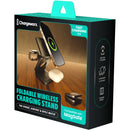 ChargeWorx 3-in-1 Collapsible Wireless Charging Desk Stand (Black)