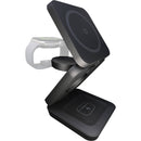 ChargeWorx 3-in-1 Collapsible Wireless Charging Desk Stand (Black)